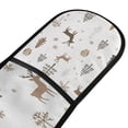 thumbnail image 4 of Yayeee Double Oven Mitt Kitchen Heat Resistant Baking 35" x7" Quilted Glove, Christmas Forest, 4 of 6
