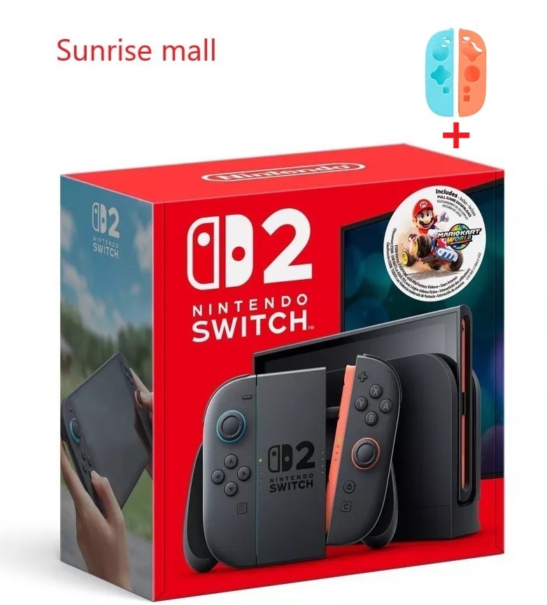 2025 Newest Nintendo Switch™ 2 + Mario Kart™ World Bundle with PTECH Silicone Controller Cover Skin