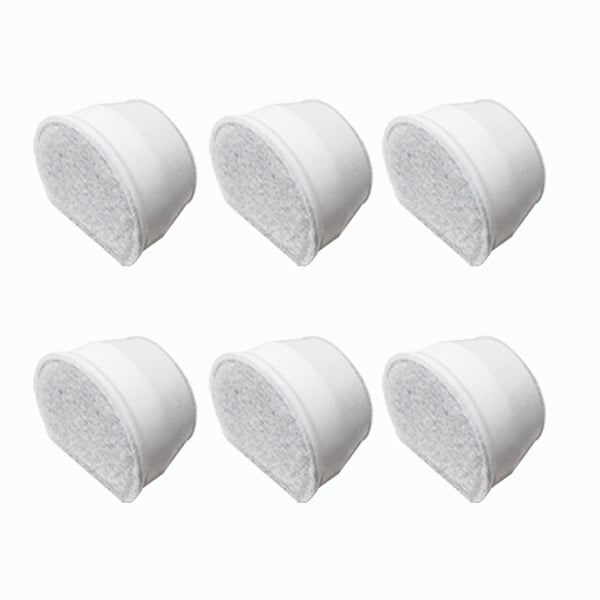 Paquete de 4 filtros de carbón de repuesto para bebederos para mascotas Drinkwell Ceramic y Pagoda, de 7,5 a 3,7 y de 1,8 litros, para arroyos o zonas costeras, fabricados con material natural y segur