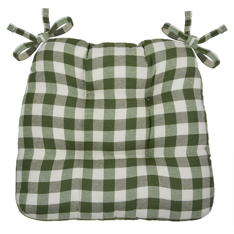 Pastoral Buffalo Check Chair Pad