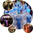 thumbnail image 4 of Efavormart 10PCS | Round Top Royal Blue Polyester Banquet Chair Covers Linen Dinning Chair slipcover For Wedding Party Event Catering, 4 of 10