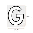 thumbnail image 2 of Uxcell Letter G Patches Iron on Heat Transfer Letters 2 Inch White Letter DIY 10 Pack, 2 of 6