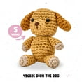 thumbnail image 3 of Bucilla Amigurumi 5" Complete Crochet Kit, Dion the Dog, Intermediate, 3 of 5