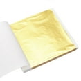 thumbnail image 2 of Clearance!100PCS Gold Leaf Sheets 9cm K Gold Foil Paper Taiwan Gilding Furniture Craft Gilding Decor Gold Foil Flakes Metallic Leaf, 2 of 7