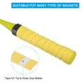 thumbnail image 4 of Tennis Badminton Racket Overgrip Non-Slip Sweatband Drumstick Tape, Yellow 10 Pack, 4 of 6