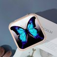 thumbnail image 4 of Shiartex Butterfly Hologram PU Leather Jewelry Box for Necklace, Ring, Earring Storage, Mother's Day Gift Pink, 4 of 5