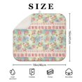 thumbnail image 4 of Pioneer Flower Floral Print Pattern Kitchen Dish Drying Mat 1 Pack, Ultra Absorbent Microfiber Drainer Mat, 16"x18", 4 of 6