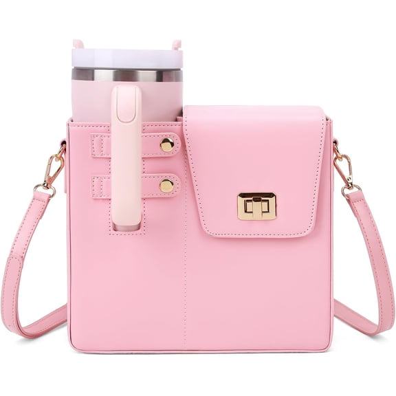 Purse Cup Holder Bag Crossbody Water Bottle Purse for 40oz Tumbler