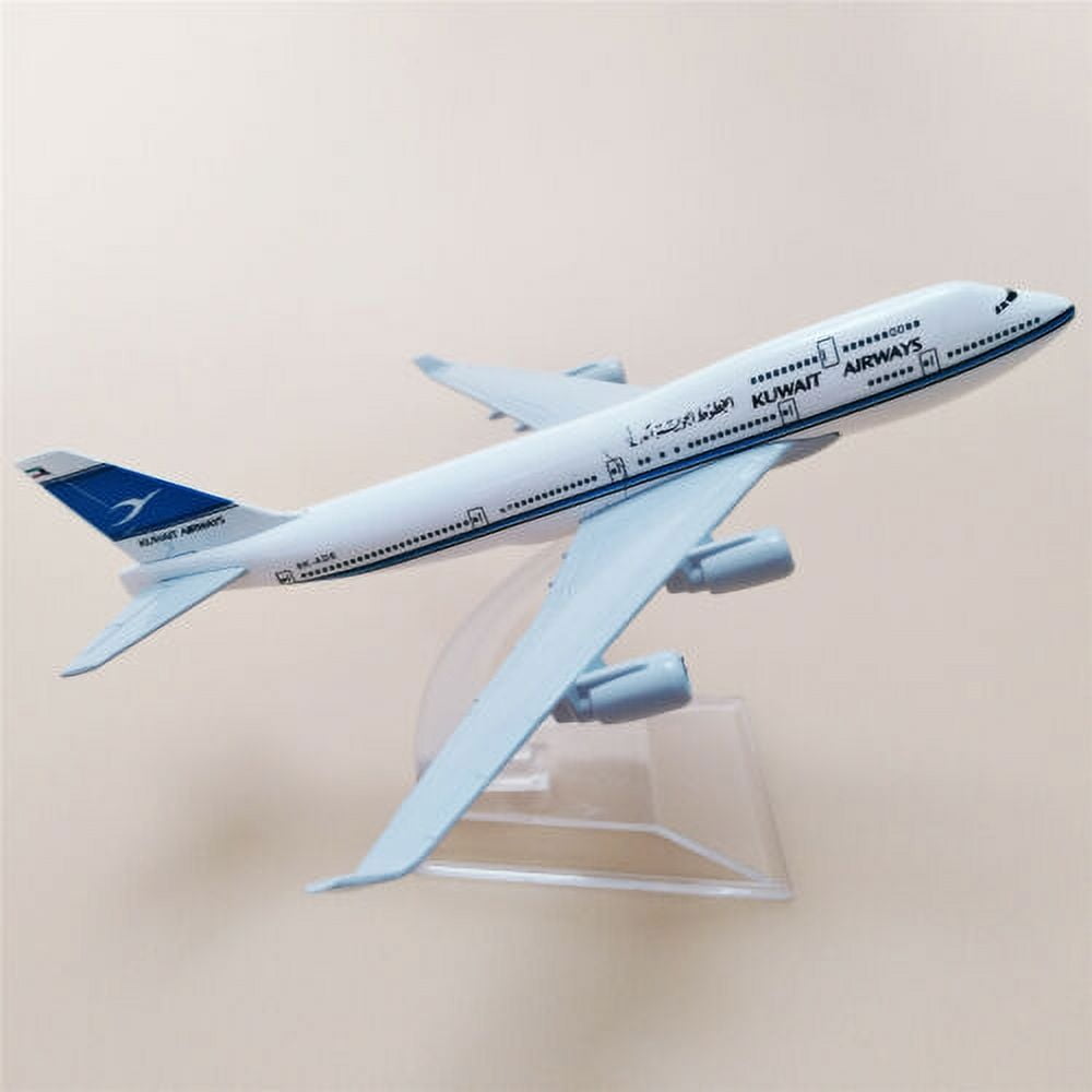 16cm Kuwait Airways Boeing B747-400 Airlines Diecast Airplane Model Plane Alloy