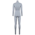 thumbnail image 4 of Haitryli Women Yoga Jumpsuit Full Body Dance Bodysuit Athletic Sport Long Leotard Unitard Grey M, 4 of 7