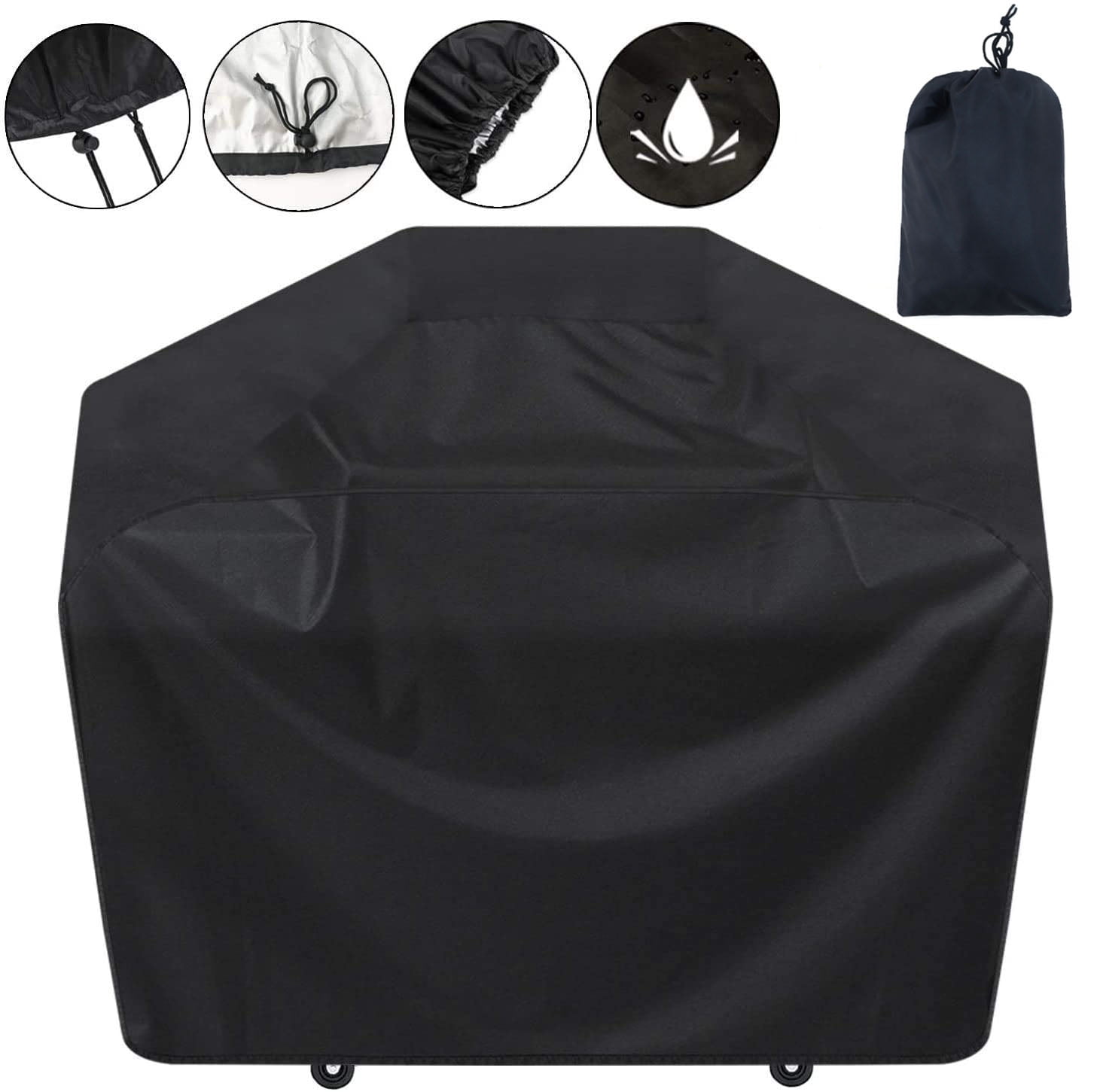 BBQ Gas Grill Cover 58" Barbecue Waterproof Outdoor Heavy Duty UV & Dust Proof 