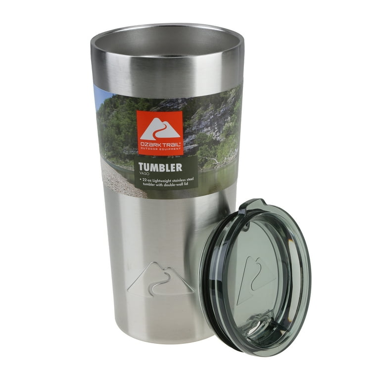 Ozark Trail Double Wall Vacuum Sealed Stainless Steel Tumbler 22 Ounce 
