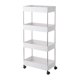 thumbnail image 5 of Estante de almacenamiento de piso Estante de almacenamiento de múltiples capas Carro de cocina Dormitorio Baño Estante de almacenamiento móvil Estante organizador con ruedas, 5 of 6