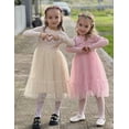 thumbnail image 2 of Arshiner Toddler Girls Tutu Tulle Dress Fall Winter Long Sleeve Party Dresses | Star Sequin Birthday Princess Formal Fancy Princess Dress, 2 of 6