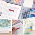 thumbnail image 5 of Adhesive Bookmark with Ruler, 1200 Pieces Sticky Notes 6 Sets Color Self-adhesive Sheets with 1 Sets Clear Index Tabs PET Multicolor for Bookmarks, Study, Office, 5 of 5