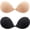 Beige+Black, variant on Backless Bra, Sticky Bra, Reusable Adhesive Bra, Strapless Bras for Women, Backless Strapless Bra Push Up, Adhesive Invisible Lift Up Bras 2 Pairs