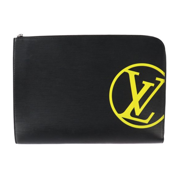 Pre-Owned LOUIS VUITTON Louis Vuitton Pochette Jules GM Clutch Bag M68198 Epi Leather Black...