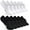 White*3+black*3, variant on No Show Socks Womens Cushioned Low Cut Invisible Footies for Running Athletic Gym Ankle Socks 6 Pairs