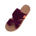 thumbnail image 3 of Orthopedic Sandals for Woman Summer 2026 Comfortable Breathable Slip On Flip Flops Arch Support Casual Shoes Beach Slippers,Red,40, 3 of 5