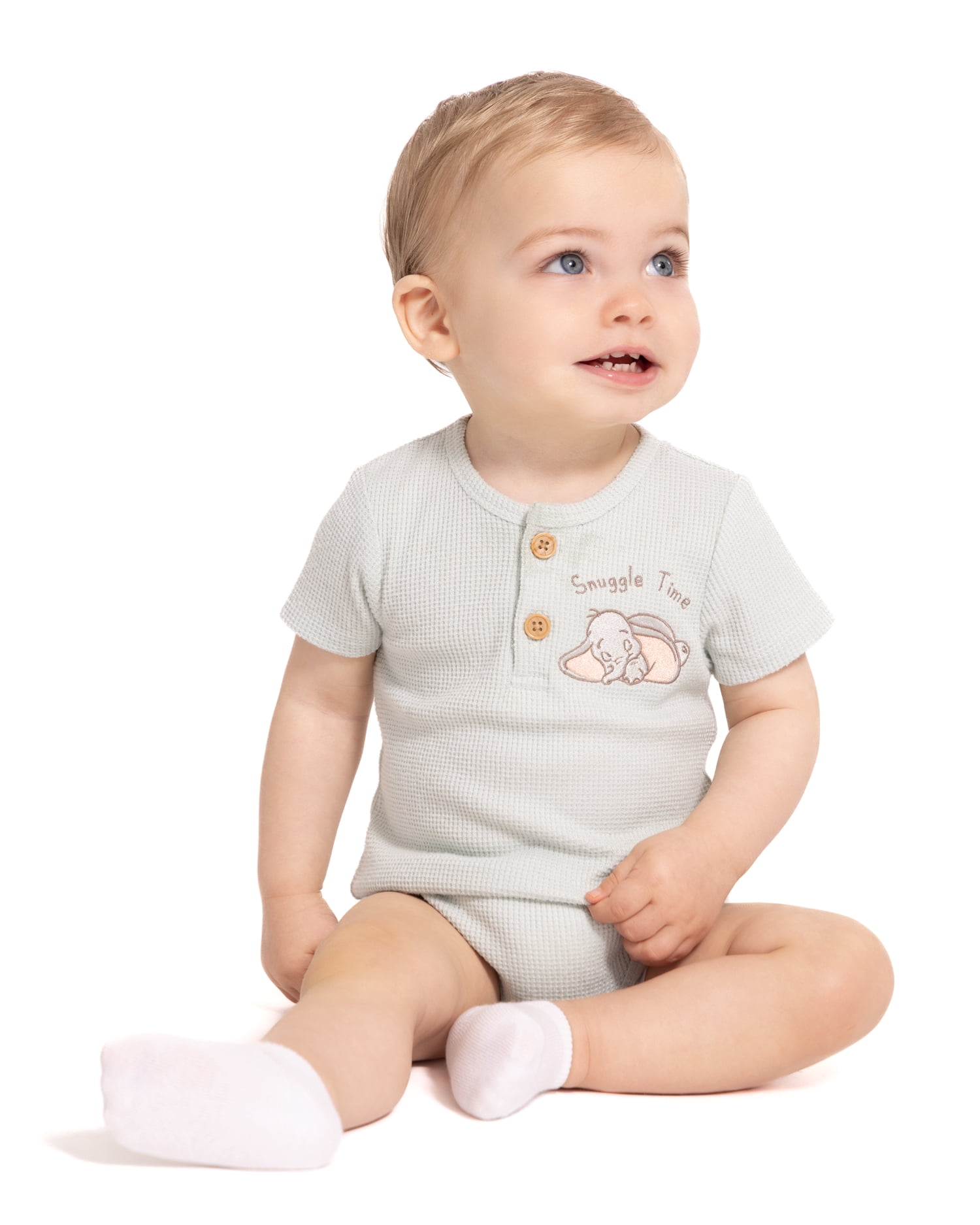 Disney Baby Wishes + Dreams Classics Bodysuits with Short Sleeves, 3-Pack, Sizes Newborn-18M