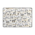 thumbnail image 3 of Cartoon Cute Giraffe Elephant Area Floor Mats 36" x 24" Soft Non-Slip Large Rugs Nursery Memory Foam Carpets Living Room Doormat for Bedroom Dinning Decor, 3 of 7