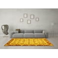 thumbnail image 3 of Ahgly Company Indoor Square Oriental Yellow Traditional Area Rugs, 7' Square, 3 of 4