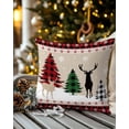 thumbnail image 4 of Christmas Decorative Throw Pillow Covers 20x20 Inch Set of 2 Reindeer Xmas Trees Pillow Cases for Couch, Buffalo Plaid Snowflake Snow Cushion Case for Living Room Bedroom Bed Car Chair, 4 of 8