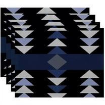 Simply Daisy 18" x 14" Sagebrush Geometric Print Placemat