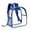 Blue, variant on HengDidi Stadium Approved Clear Transparent Backpack - Lightweight PVC Mini Bag for Concerts, Festivals, Sports & Campus Events - Multi-Pocket Design for Women, Men & Youngsters (32x27x13cm)