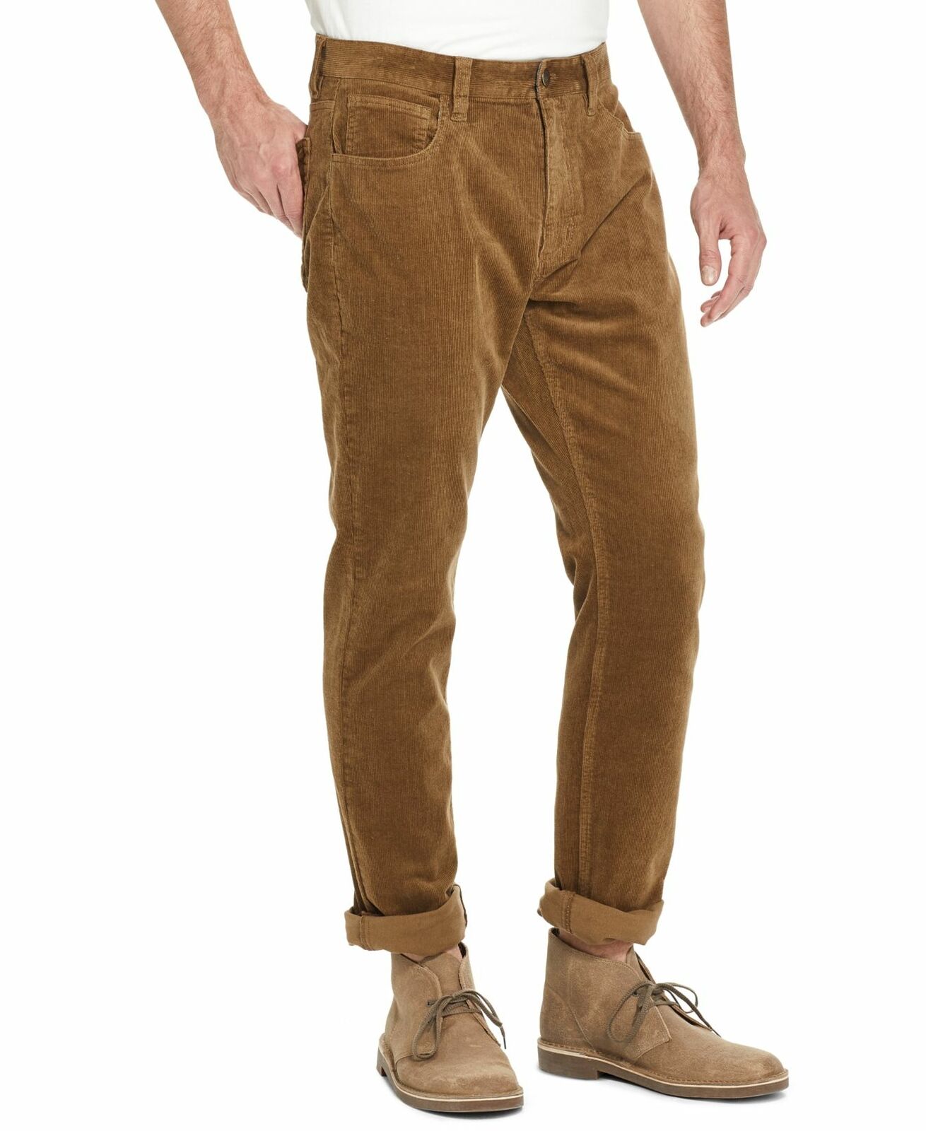 Vintage Mens Pants 42x30 Corduroy Slim 