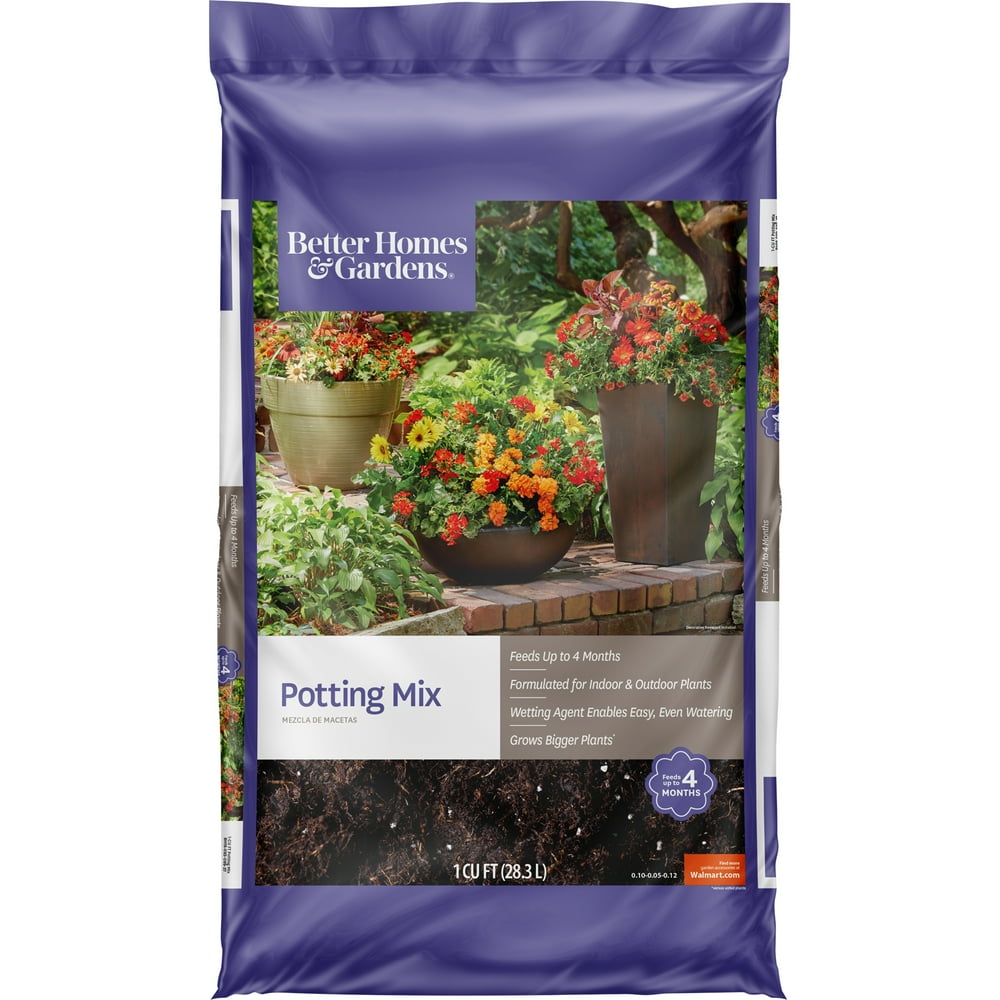Better Homes & Gardens®, Indoor and Outdoor, Premium Potting Mix, 1 cu