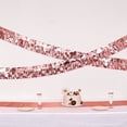 thumbnail image 3 of BalsaCircle 16 feet Blush Metallic Foil Tassels Hanging Garland Fringe Banner Party Decorations, 3 of 7
