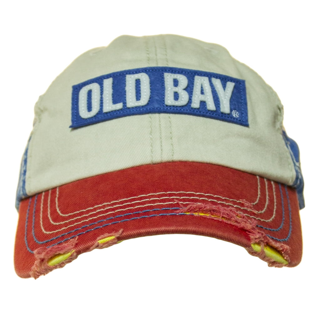 Old Bay Old Bay Distressed Logo Men's Baseball Cap Hat (one size
