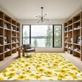 thumbnail image 2 of ODIKA 5'x7' Machine Washable Non-Slip Area Rug, Cottagecore Yellow High Traffic Rug, Yellow, 1050710, 2 of 7