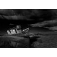 thumbnail image 2 of Zeng, Jiahong 24x18 Black Ornate Wood Framed with Double Matting Museum Art Print Titled - Shipwreck, 2 of 4