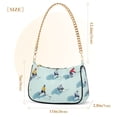 thumbnail image 3 of FORMRS Womens Shoulder Bag with Chain Strap Clutch Purse Cute Tote Handbag, Ice Hockey, 3 of 7