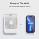thumbnail image 4 of Small Desk Fan Battery Operated, 180° Foldable Portable Fan, 4 Speeds Adjustable Ultra Quiet for Home Office Travel Outdoor-White（2000mAh）, 4 of 5