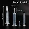 thumbnail image 3 of GHSDFBB 10 Pack 20ml Plastic Syringe Without Needle, Individual Package Disposable Syringes with Cap for Measuring, Watering, Refilling, Lip Gloss, Scientific, DIY Crafts, Feeding Pet, Dispensin, 3 of 6