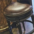 thumbnail image 3 of New Ridge Home Goods Chapman 31" Wood Bar Height Swivel Barstool in Walnut, 3 of 6