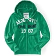 thumbnail image 1 of Aeropostale - Sudadera con capucha y forro polar con cremallera completa para hombre, verde, XS Aeropostale Sudadera, 1 of 1