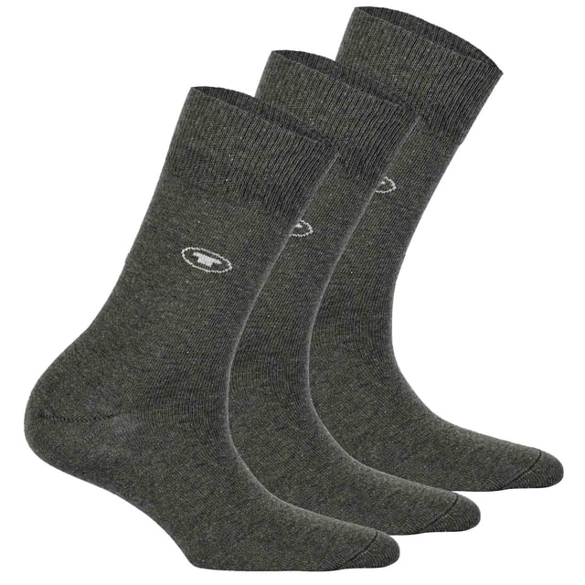 TOM TAILOR Paquete de 3 Calcetines de Mujer - Básico, unicolor Anthrazit 35-38