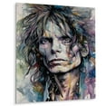 thumbnail image 2 of DESIGN ART Designart "Celebrity Mick Illustration" Celebrity Metal Wall Art 24 in. wide x 32 in. high, 2 of 5