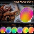 thumbnail image 3 of Fitfirst Wake Up Light Sunrise Alarm Clock for Heavy Sleepers, Bedroom, Full Screen Clock Radio with Sunrise Simulation, 3 Light Modes, Snooze, Dual Alarms, 8 Natural Sounds, Ideal for Gift, 3 of 8
