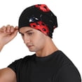 thumbnail image 3 of Naloa Beautiful Red Ladybug Soft Beanie Hat, Knit Beanie Daily Beanie in Fine Knit for Women Men Winter Travel, Outdoor, 3 of 7