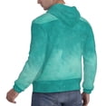 thumbnail image 6 of Lsque Teal Turquoise1 Pattern Casual Men's Hoodie,Hooded Sweatshirt with Kangaroo Pocket,Pullover Hoodie-3X-Large, 6 of 7