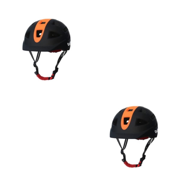 Naiovety Casco de bicicleta Gorra de seguridad Cascos de ciclismo integrados Protector unisex para exteriores para patinaje Deporte Accesorio de Negro 2piezas