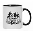 thumbnail image 1 of Inkdotpot Be The Change You Want To See GYM Fintess Freak Lover Inspirational Quotes 11oz CeramicCoffeeMug-Black, 1 of 6