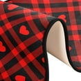 thumbnail image 6 of Dreamtimes Plaid Hearts Valentines Day Hallway Runner Rug 2'x6' Kitchen Rug with Rubber Backing Red and Black Non Slip Entryway Rug Runner Washable Soft Area Rug for Hallway Bedroom Kitchen Decor, 6 of 6