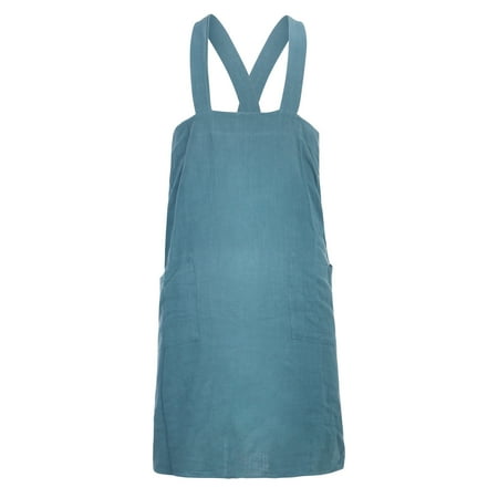 

Wiueurtly Salon Aprons Personalized Pinafore apron natural flax easy to cleaning door unisex Mens Cooking Apron Cotton Bid Items Stylist Vest for Women with Pockets plus Size