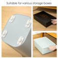thumbnail image 4 of 4 Uds caja de almacenamiento polea ruedas autoadhesivas ruedas giratorias para muebles, 4 of 6